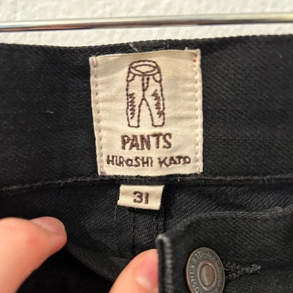 Hiroshi Kato Jeans “The Pen Slim” 14oz Size 31 in Raw Black - Picture 7 of 7